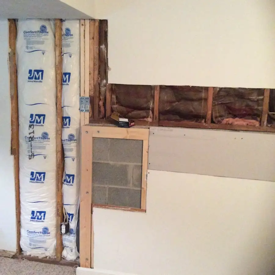 Wall insulation replacement during Contents Cleaning & Restoration in Toccoa